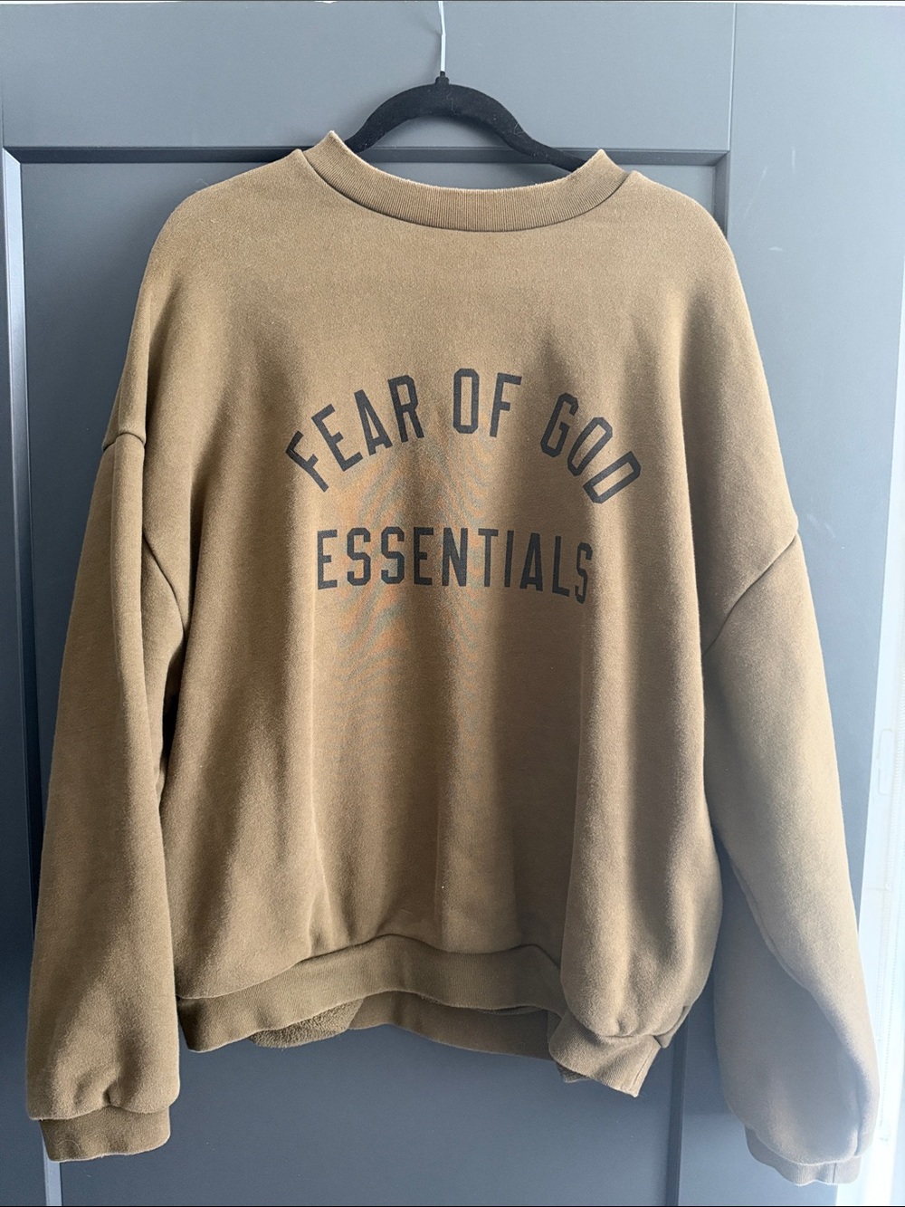Fear of God Essentials Men’s Brown Crewneck Sweatshirt